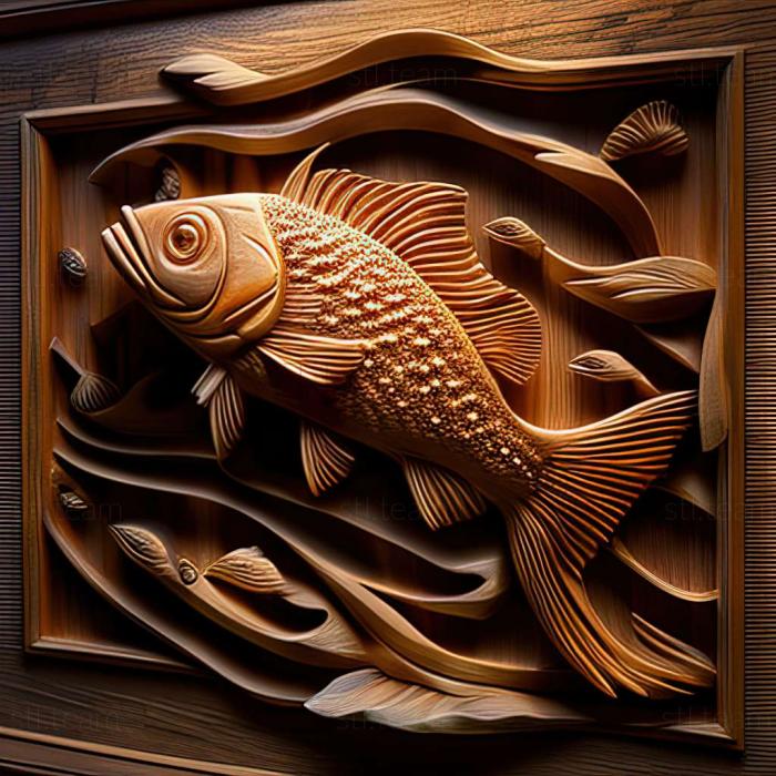 3D модель Плямова риба даніо (STL)